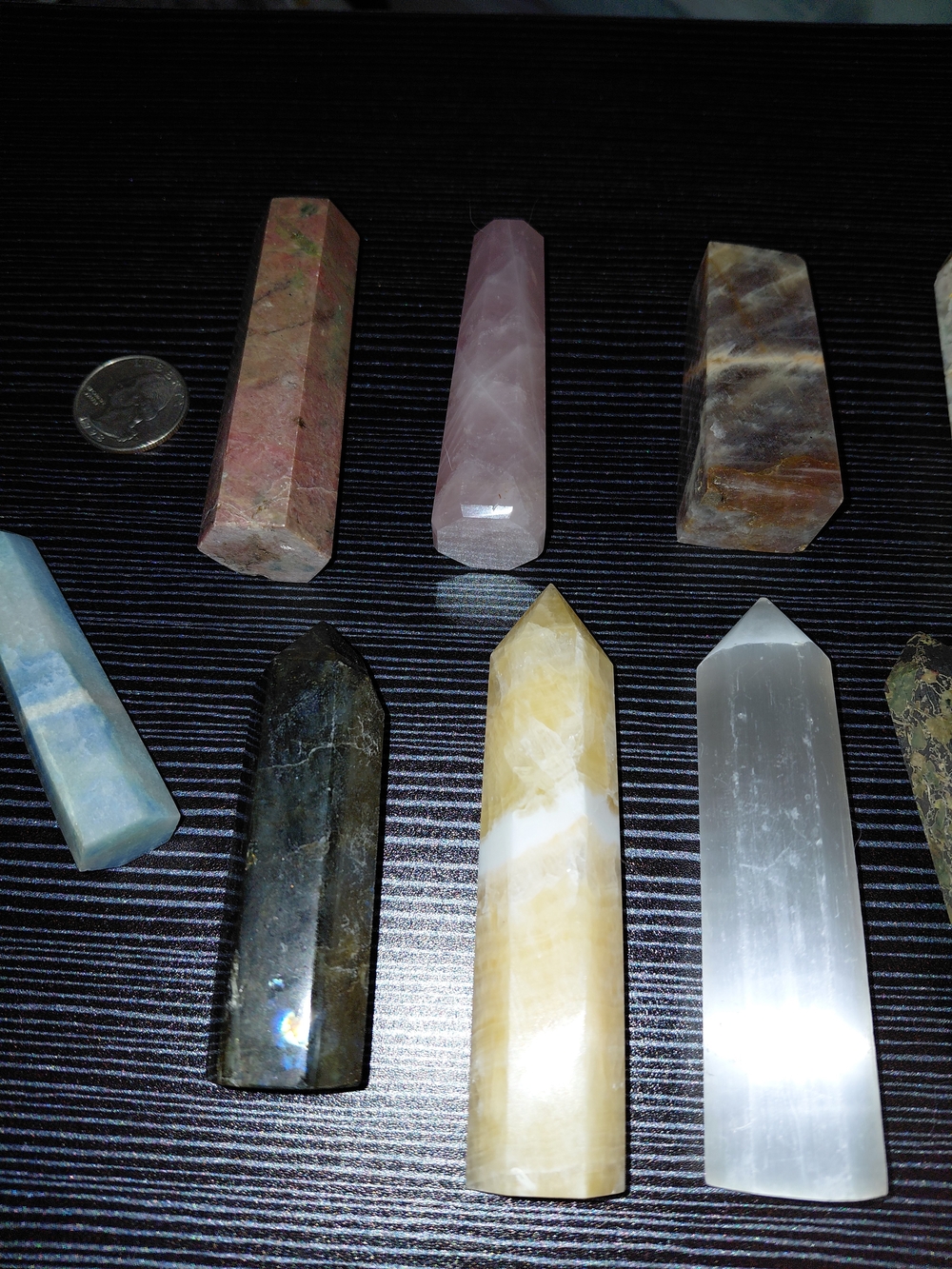 Natural Mixed Crystal Tower Set - 12 Small - Picture 3 of 5